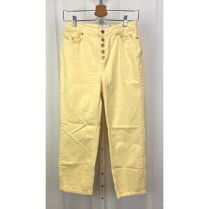 House of Sunny Yellow Ankle Jeans